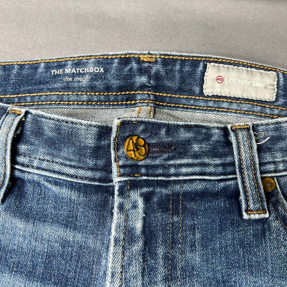 AG Adrian Goldschmied Mens Jeans Matchbox Slim Straight Jeans – Size 32 - Picture 2 of 14